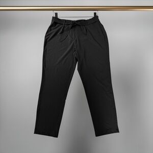Calvin Klein, Lightweight Dress Pants, Tie Waist Business Casual, Black, Large